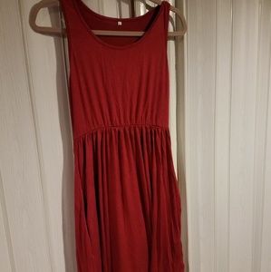 Empire elastic waisted dress